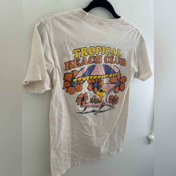 Peanuts Snoopy 100% Cotton Tropical Beach Club T-Shirt - Picture 12 of 13